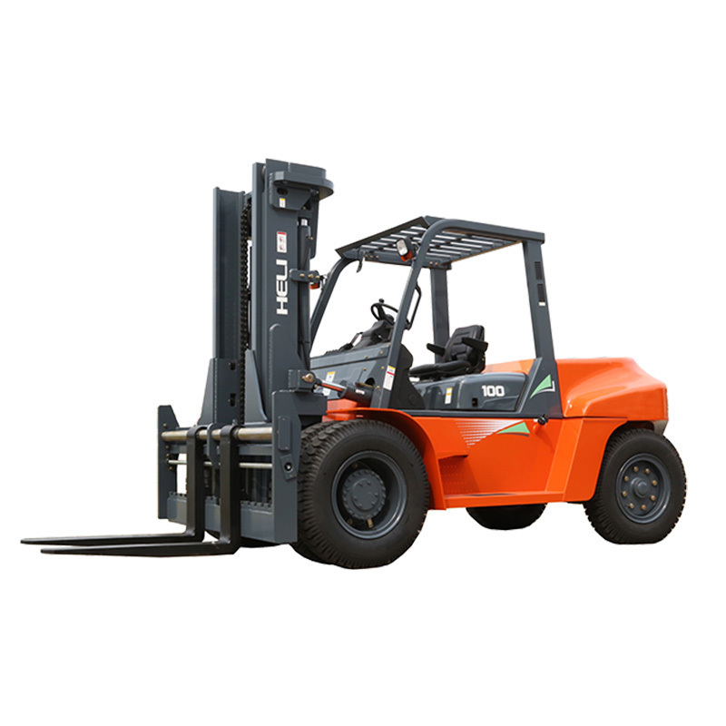 Heli 10 Ton Forklifts Truck CPCD100 Heavy Duty Diesel Forklift With Side Loader