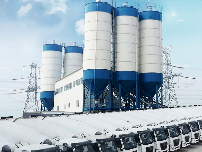 factory price automatic concrete hzs60 batching plant