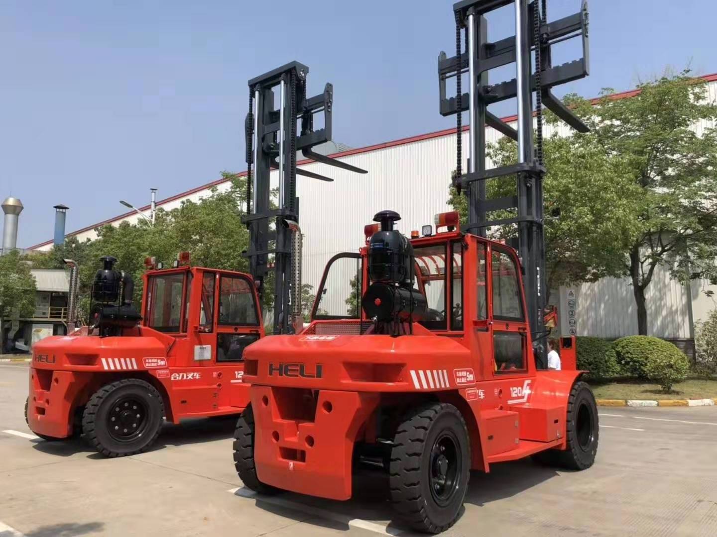 Heli 10 Ton Forklifts Truck CPCD100 Heavy Duty Diesel Forklift With Side Loader