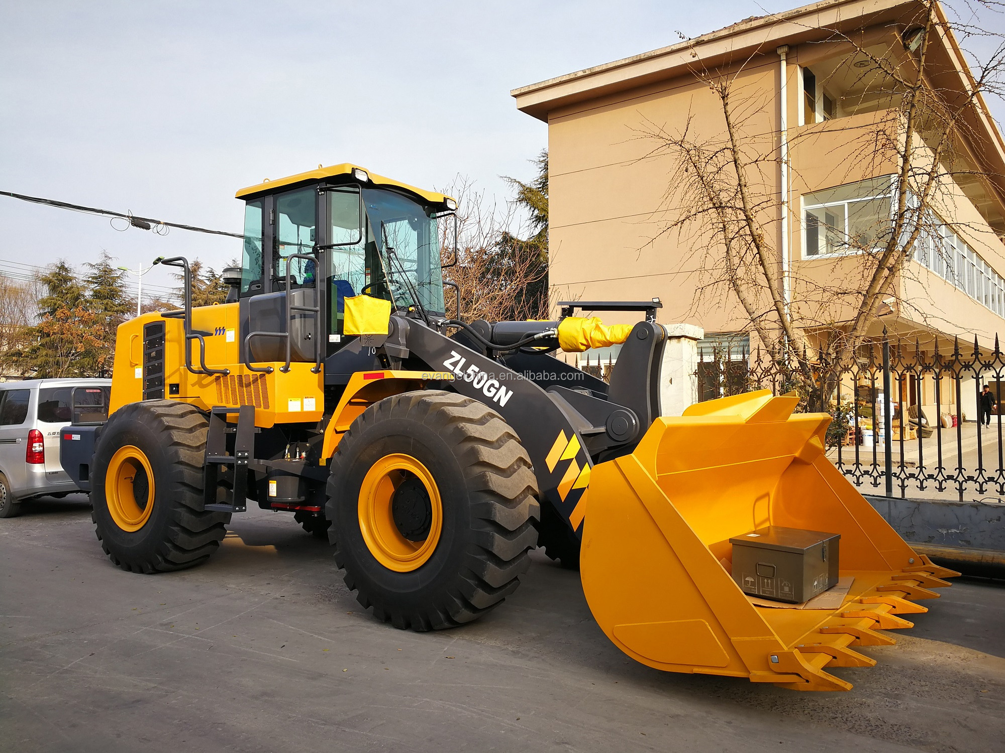 Chinese 3CBM bucket front end wheel loader mini telescopic wheel loader diesel electric wheel loader ZL50GN