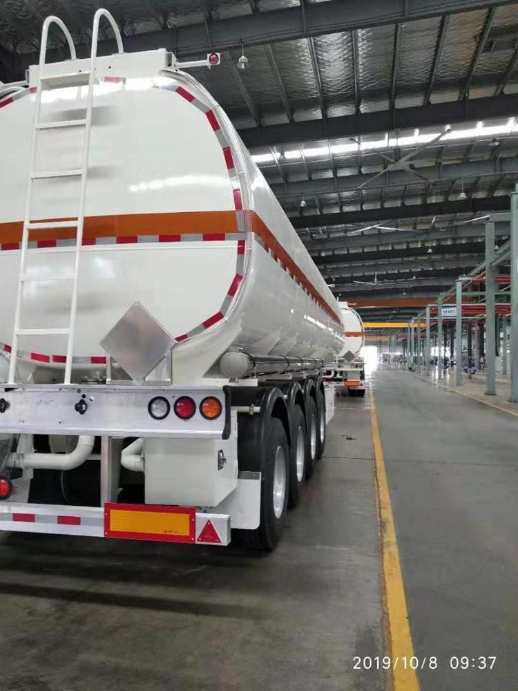 Dongfeng 3/4 axles 10~35 ton load capacity Aluminum Oil Tanker/Fuel Tank Semi Truck Trailer price