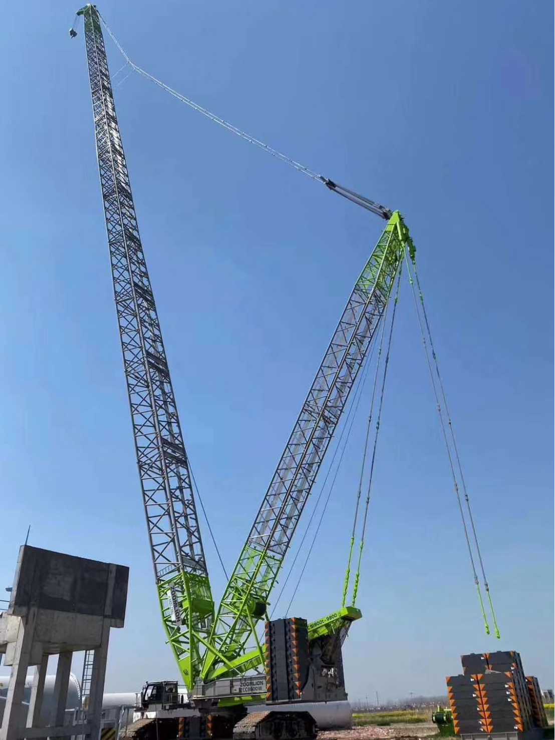 Good performance Zoomlion 800 TON crawler crane ZCC9800W