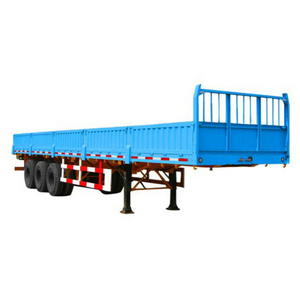 China Semi-trailers 2 3 4 Axles 20-40Ft 3 Axles 20ft 40ft Container Transportation 60-100Tons Flat Bed Flatbed Truck