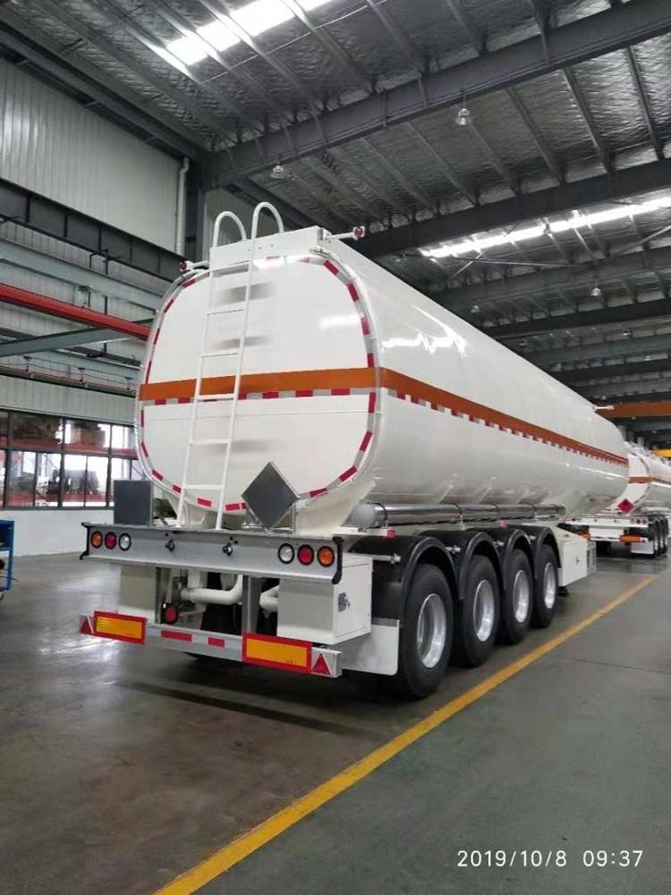 Dongfeng 3/4 axles 10~35 ton load capacity Aluminum Oil Tanker/Fuel Tank Semi Truck Trailer price