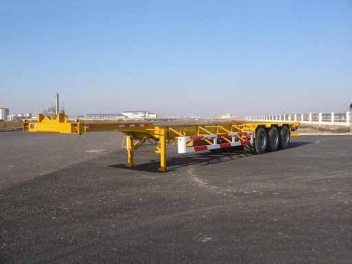 China Semi-trailers 2 3 4 Axles 20-40Ft 3 Axles 20ft 40ft Container Transportation 60-100Tons Flat Bed Flatbed Truck