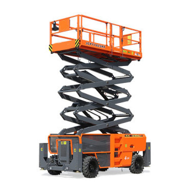 15 M Diesel Self-propelled Scissor Lift JCPT1523RTB Aerial Working Platform with Outriggers