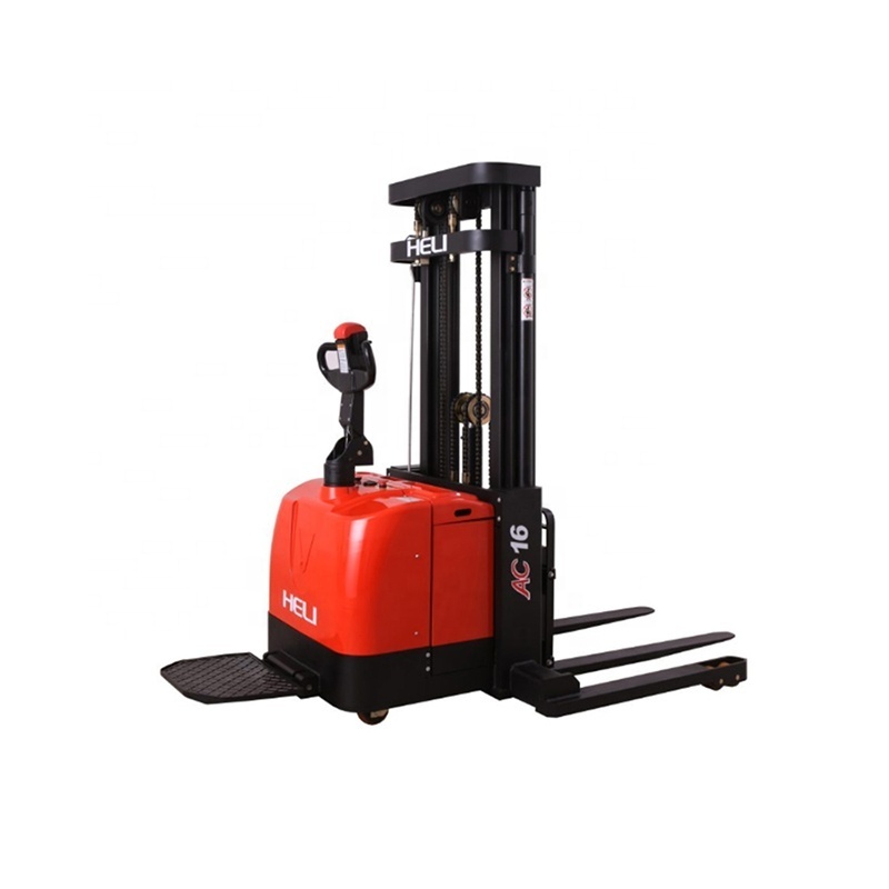 High Performance 1.2/1.4/1.6/2.0 electric pallet stacker forklift truck with 3000mm lifting height