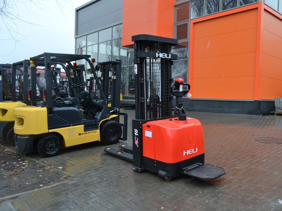 High Performance 1.2/1.4/1.6/2.0 electric pallet stacker forklift truck with 3000mm lifting height