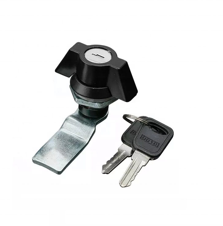 Cam Lock Zinc Alloy Black Power Coated Material  Mini Type Cam Latch for Industrial Enclosures