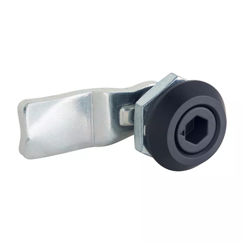 Quarter Turn Knob Cam Latch Zinc Alloy Black Powder Coated Cam Lock For Cabinet Box Freezer