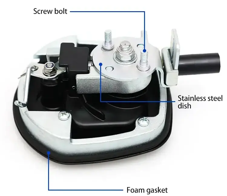 Electric Remote Control Power Operated Whale Tail Compression T Handle Central Folding Locks Whale Tail with Euro Lock