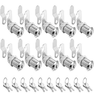 Tool Box Mailbox Lock 1-1/8" Cam cylinder lock unit Replacement for File Cabinet Storage Door Lock