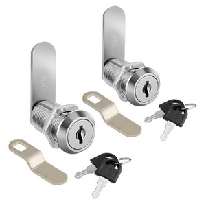 Cabinet Cam Drawer Dresser Lock Tool Box Replacement Hardware Chrome-Finish Zinc Alloy Cam Lock