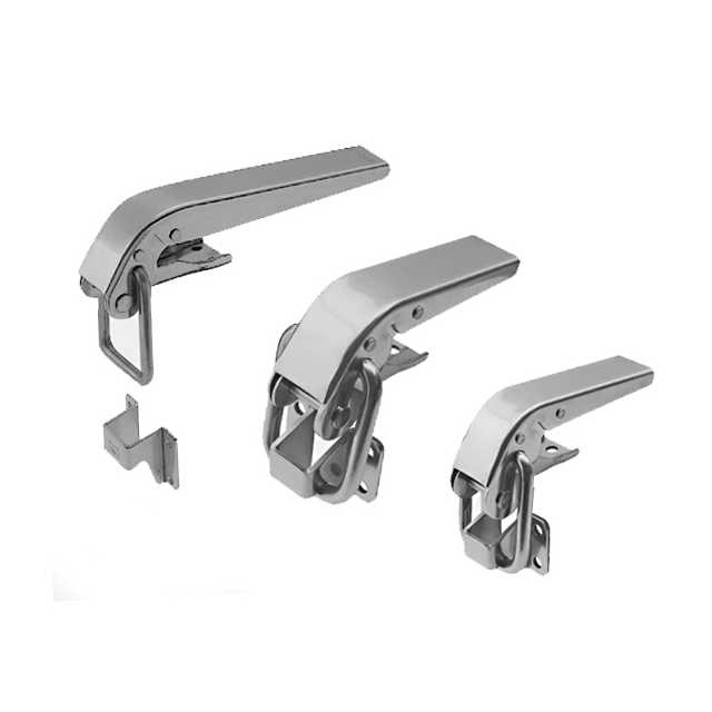 90 Degree Right Angle Latch Stainless Steel Tool Box Hood Locks Latches Spring Loaded Trigger Lock Clasp Buckle Latch