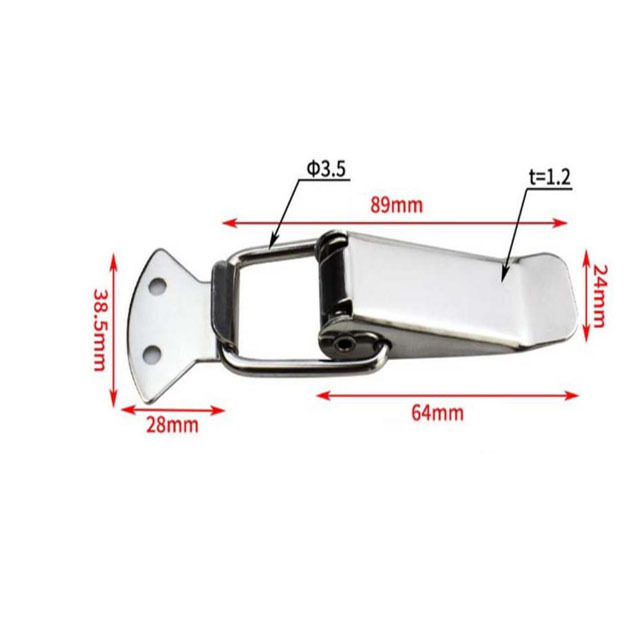 Heavy Duty Adjustable Machinery Draw Latch Stainless Steel Hasp Clamp Toggle Latch