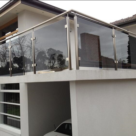 Stainless Steel 316 Glass Railing System 2inches Square Post Railing