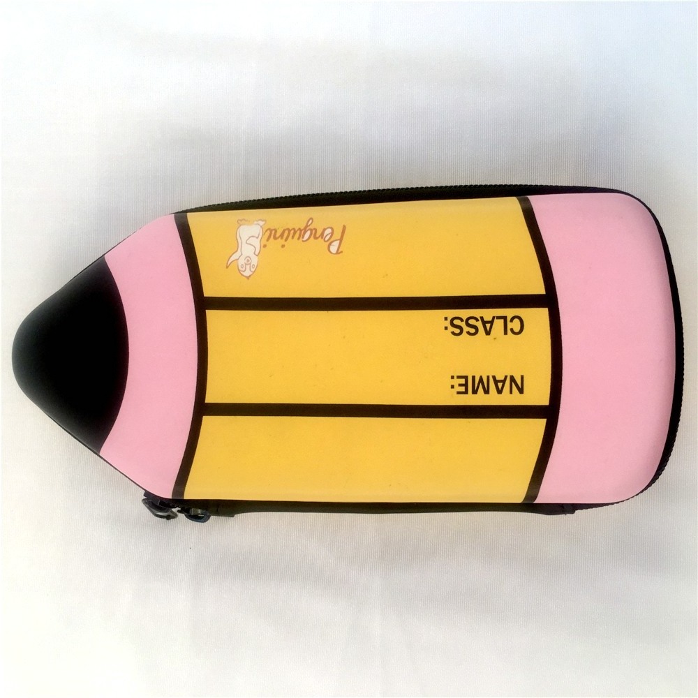 Cute EVA Silicone cool travel carry Art student Pencil Case with Zipper