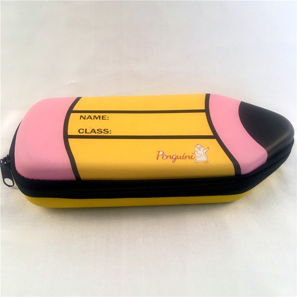 Cute EVA Silicone cool travel carry Art student Pencil Case with Zipper