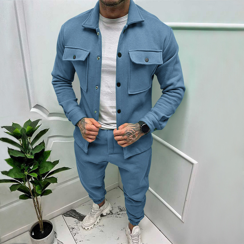 Custom Fashion Jacket Suits Cargo Pants Set Tracksuits Overalls Sweat Suits Long Sleeve Jacket and Pants Set men 2 piece set