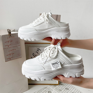 New Baotou half slipper lady Korean version of sports casual shoes ins tide a step off the lazy wholesale