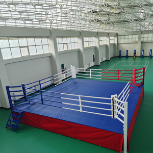 Empty Wrestling Sport Arena Boxing Ring Complete Competition Boxing Ring