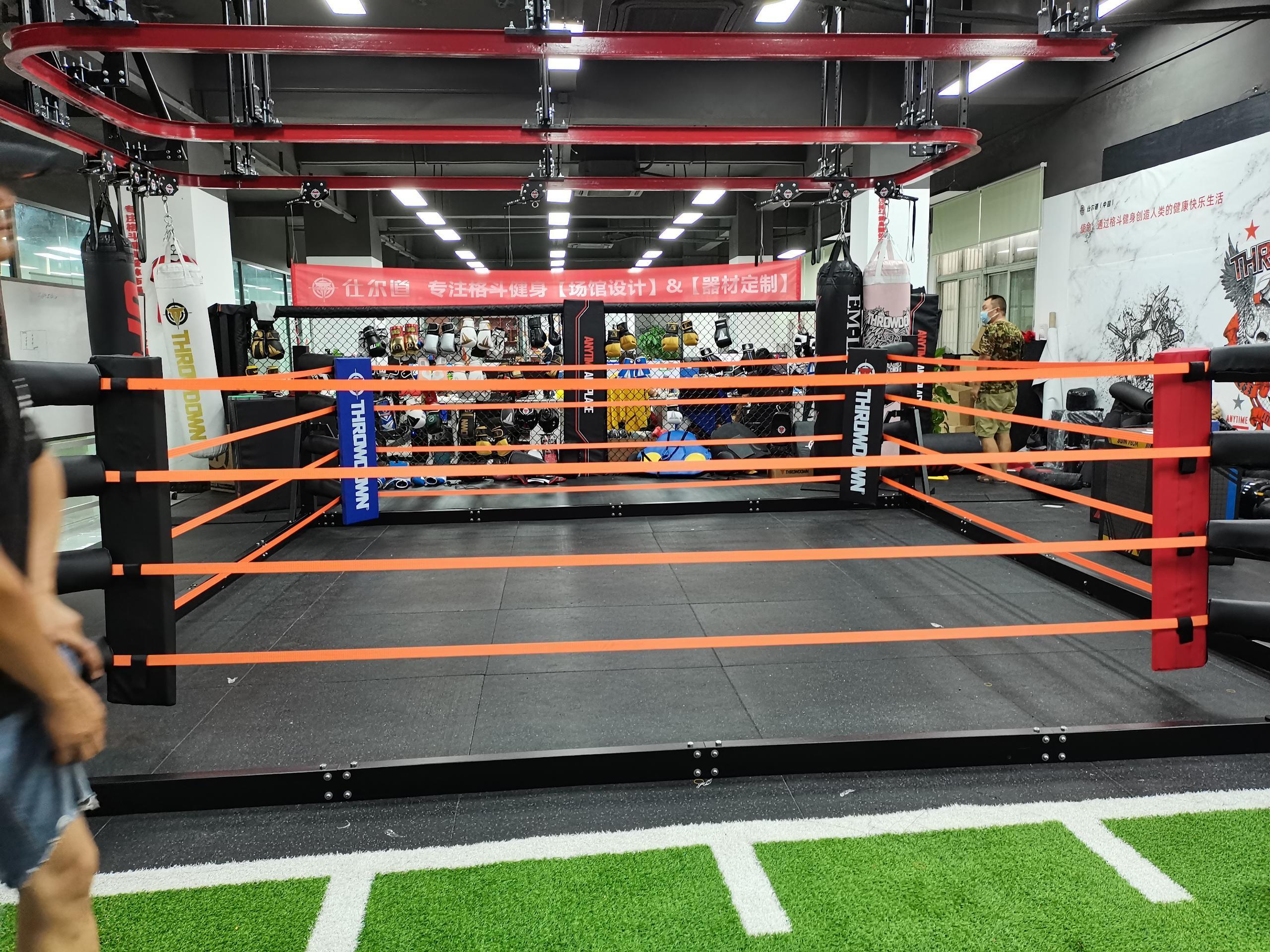 Empty Wrestling Sport Arena Boxing Ring Complete Competition Boxing Ring