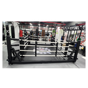 Evboxingfit Fold and Unfold in 1min to Save Space Folding Boxing Ring Collapsible Boxing Ring