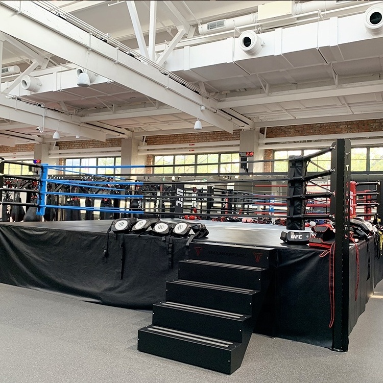 Factory Price Elevated Mma Training Usage Boxing Ring With Oem Service