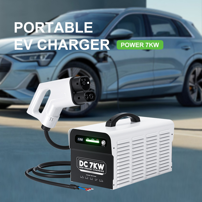 High Efficiency New DC Station With Fast 16A 7KW Electric Power Bank Adapter For Car Charging Portable Ev Charger