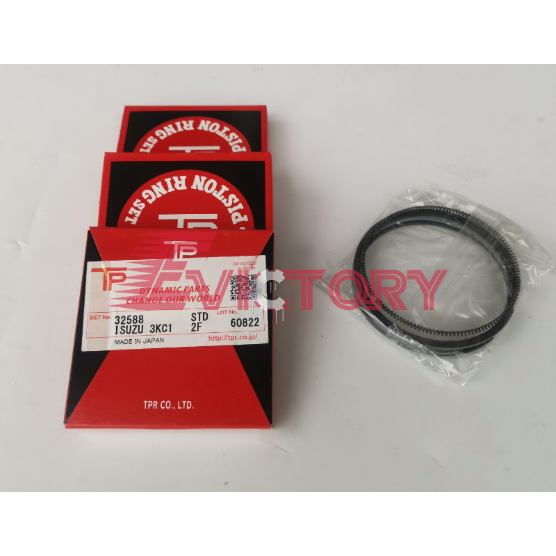 For Isuzu 3KC1 engine kit big small bearing piston ring cylinder liner overhaul gasket excavator