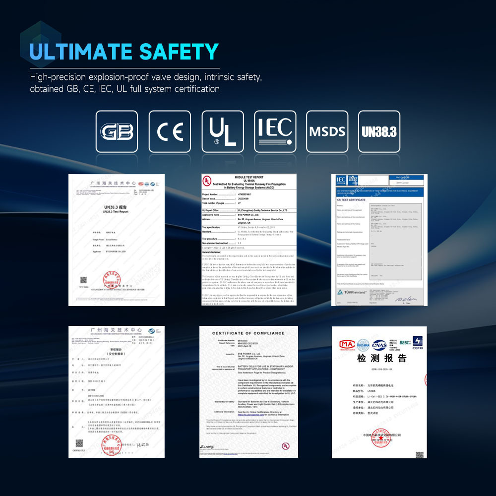 EVE LF50K lithium cells graphene lifepo4 battery cell for electric vehicle car pack ev 3.2 v lifepo4 battery  50ah