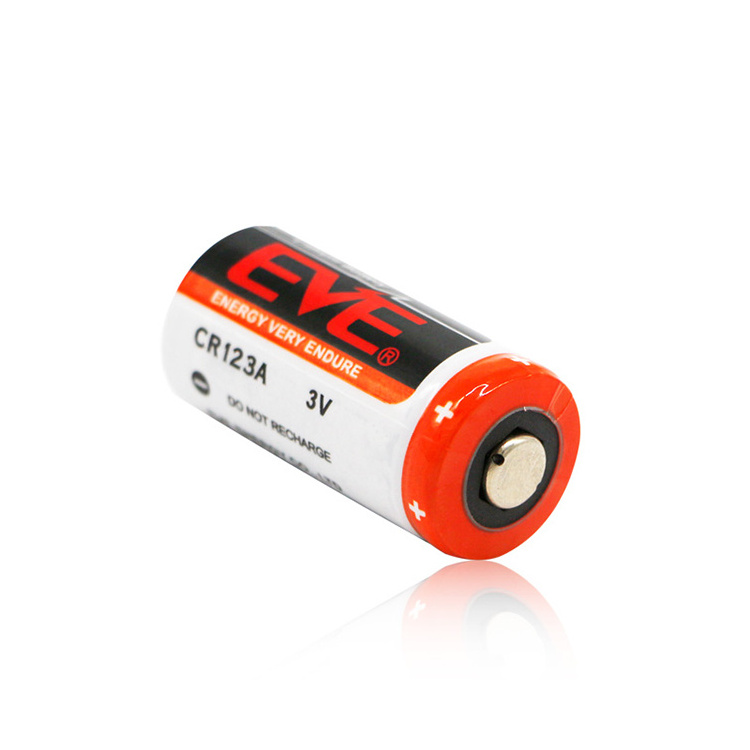 EVE CR123A Limno2 Batteries 3V 1.5Ah Non Rechargeable high quality Smoke Detector 3 volt 1500mAh primary batteries