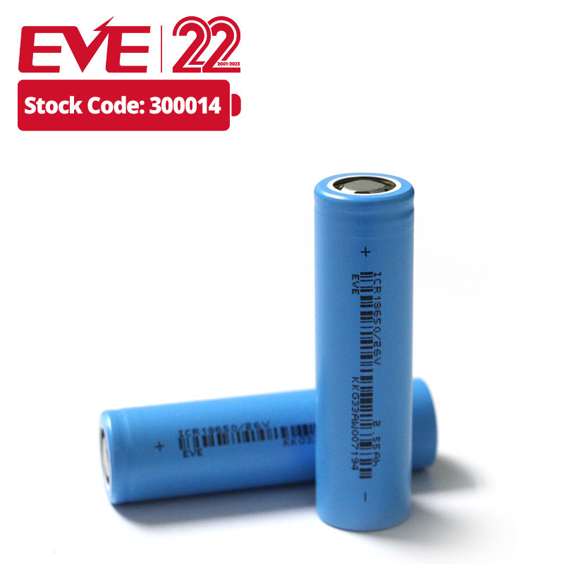 EVE	18650 battery 3.6V 2550mah 18650 battery rechargeable	26V	mini ups 18650 3500mah	li ion 18650 battery