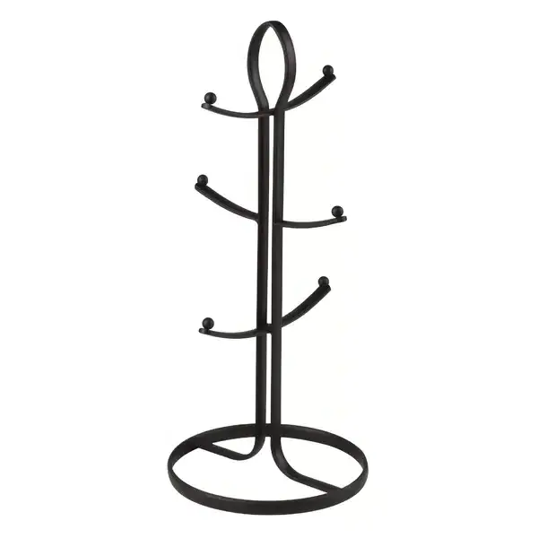 Modern Coffee Mug Tree Holder Cup Rack with Hooks for Kitchen Organizer and Storage Mug and Cup Display Hanger