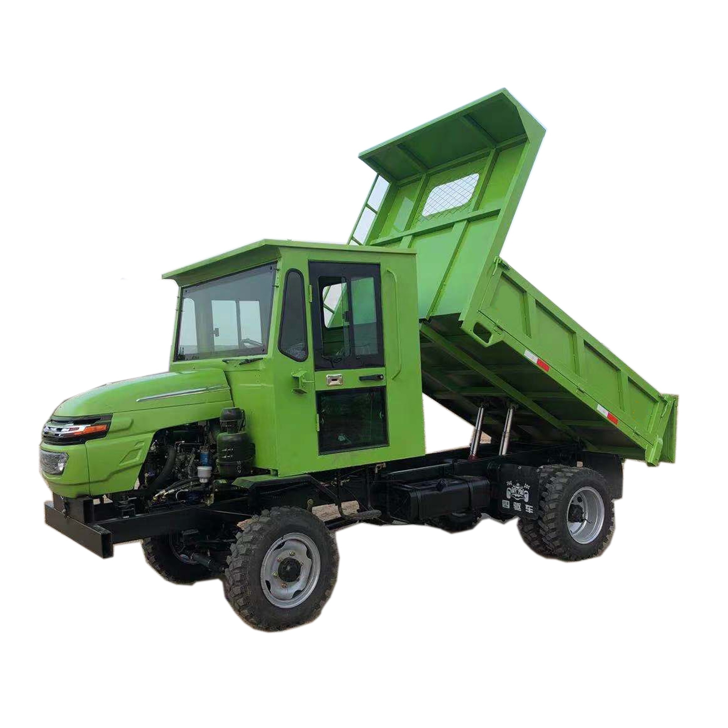 2024 new Hot sale mining rubber dumper 5 ton dump truck for swamp land farm orchard use