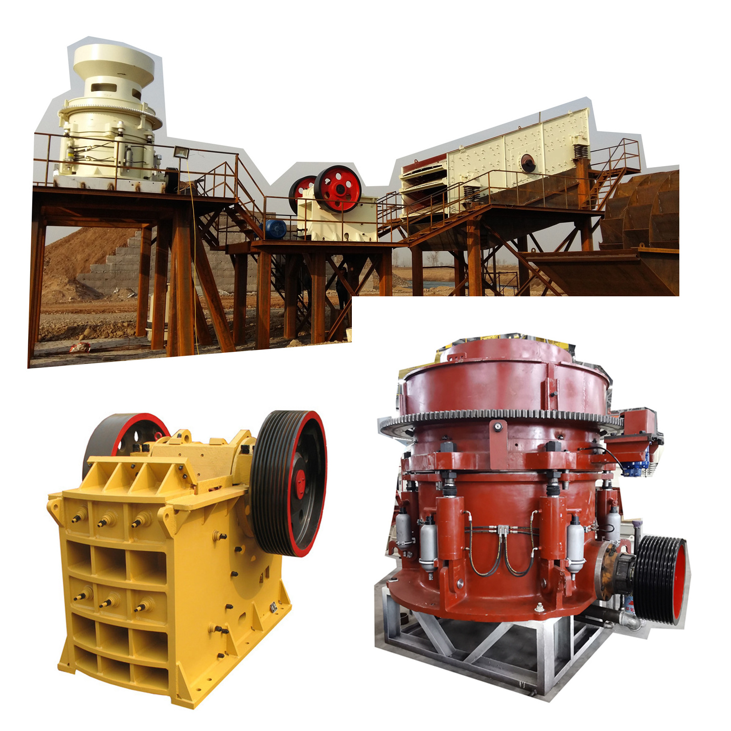 Hydraulic cone crushing machine, Gold iron ore rock Hard stone cone crusher, Aggregate gravel stone Cone crusher price