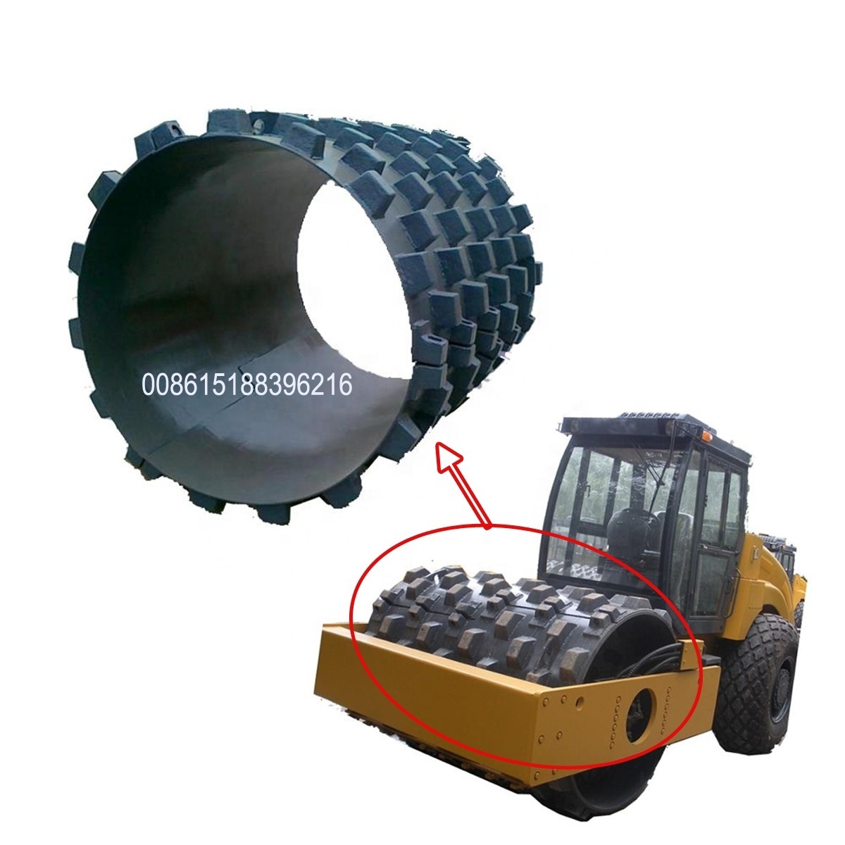 Padfoot shell for roller  pad dump for road roller sheep foot roller