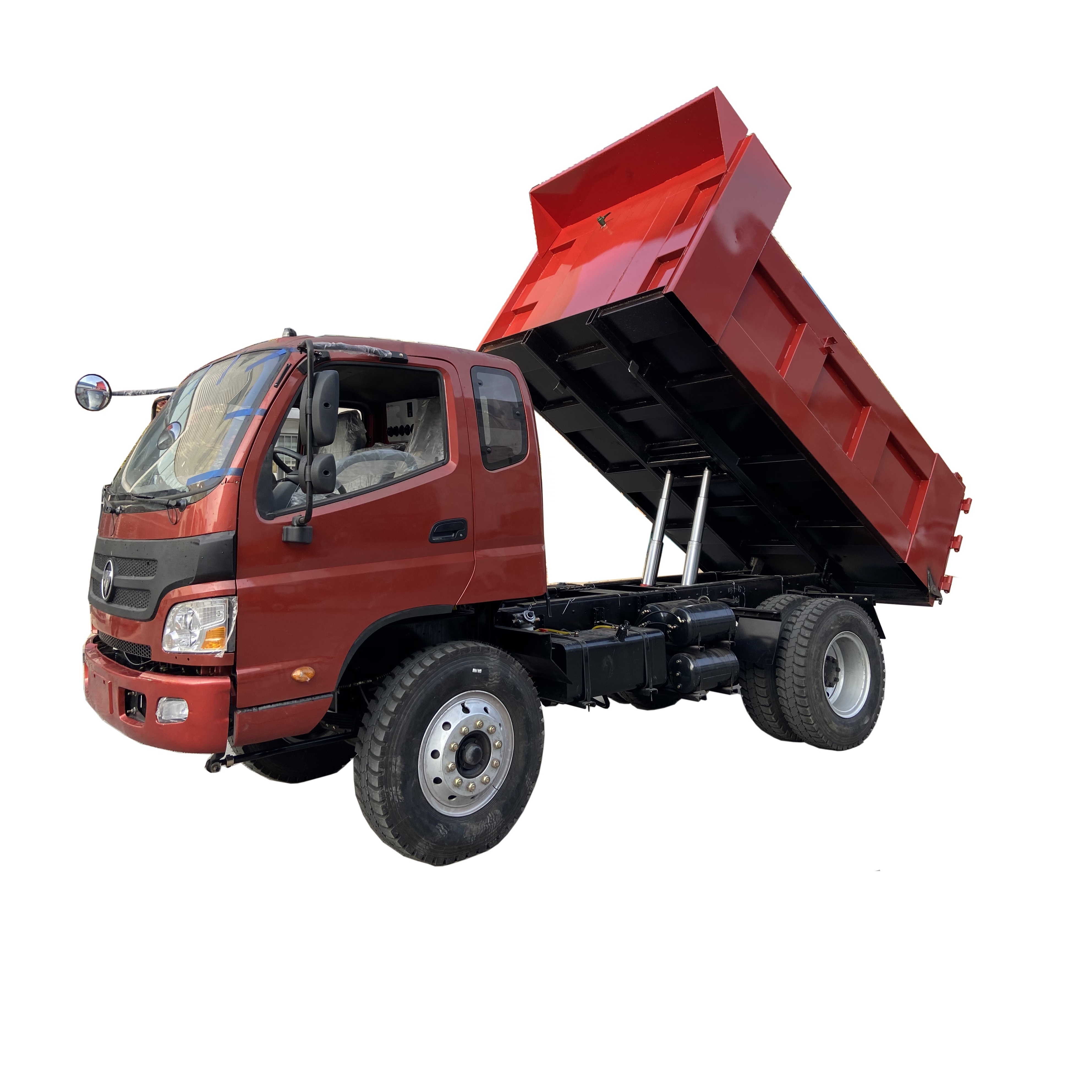 2024 new Hot sale mining rubber dumper 5 ton dump truck for swamp land farm orchard use