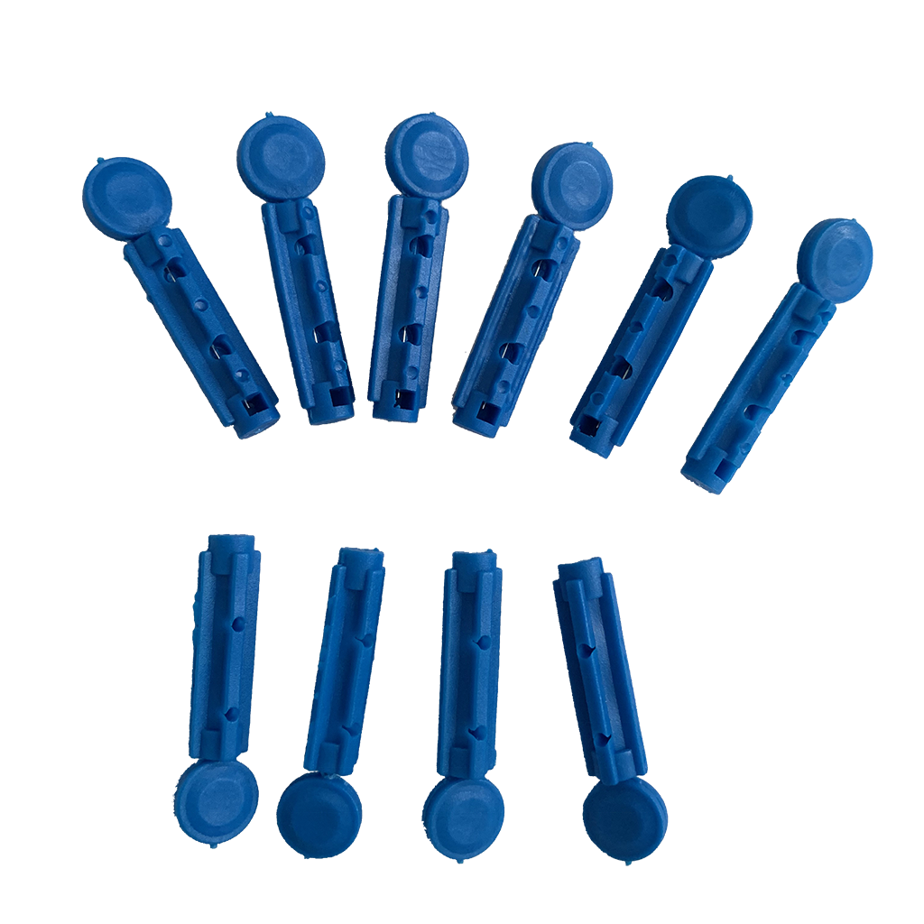 hot sale Wholesale Disposable  Blood Lancet Medical Lancet Twist Top Blue 28G 30G