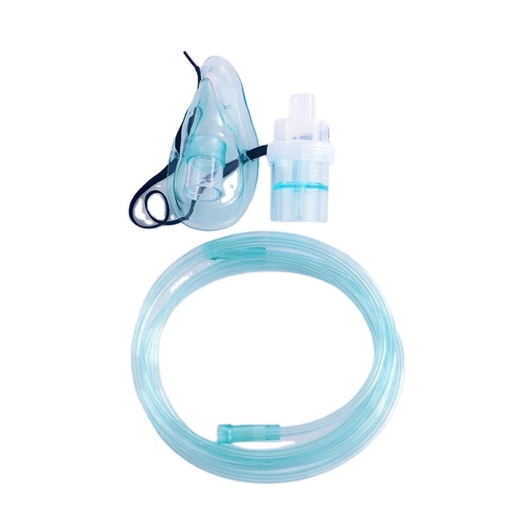 Medical Adhesive Tube Clean Convenient Child Disposable Oxygen Nebulizer Face Mask