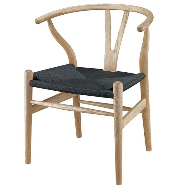 Wooden Wishbone Chair Hans Wegner Y Chair Solid Wood Armchair Classic Design Chair