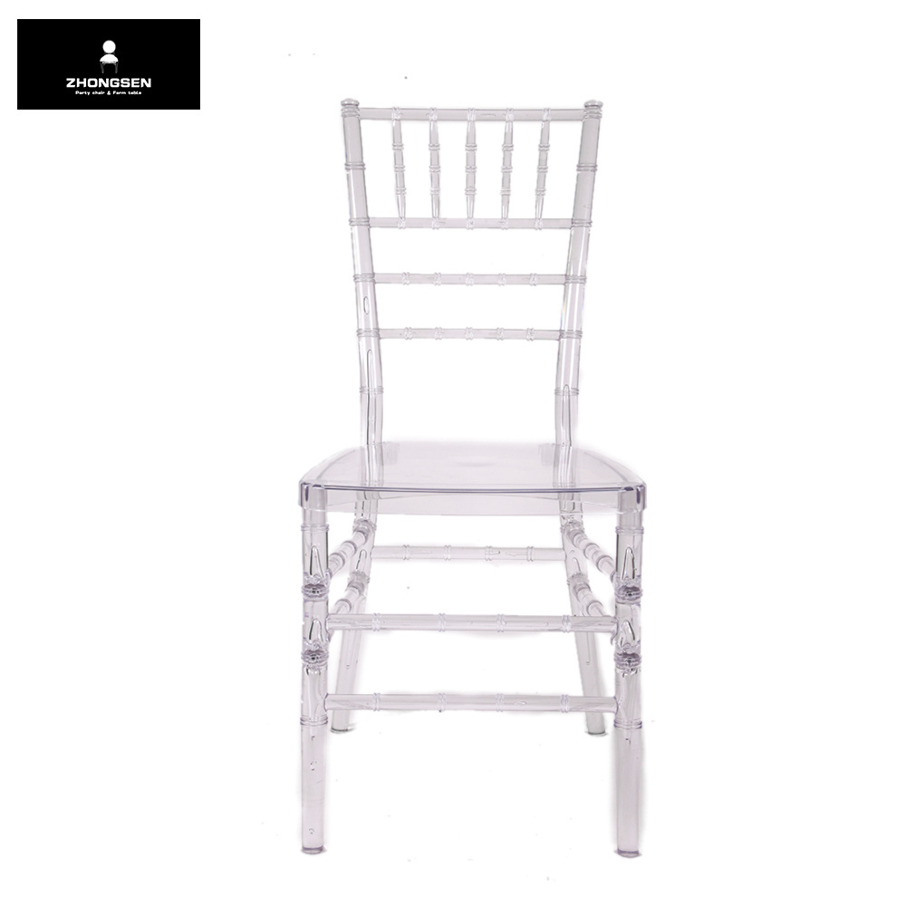 Wholesale Plastic Clear Chiavari Chairs for Boutique Bistro