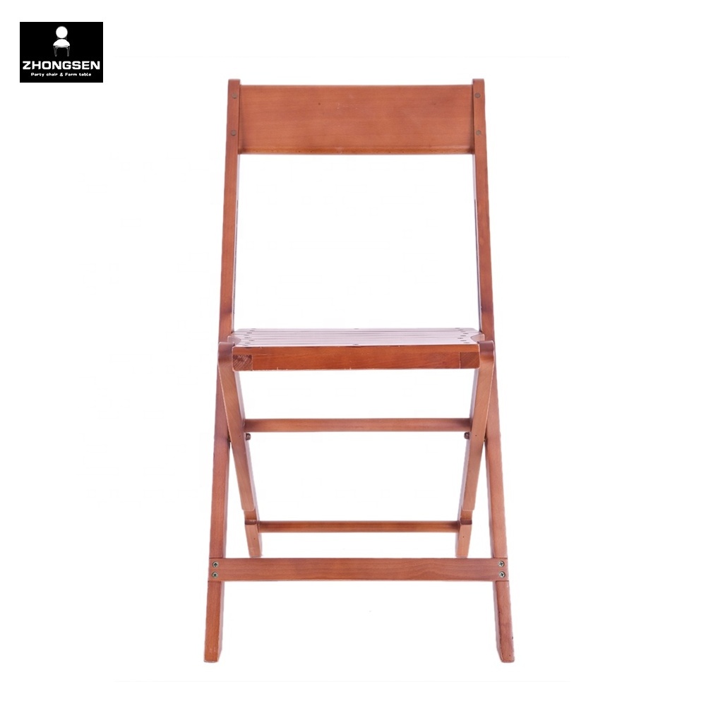 Foldable Wooden Banquet Folding Chairs for Outdoor Dining