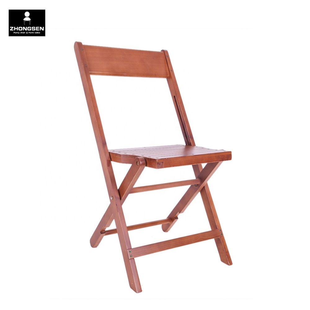 Foldable Wooden Banquet Folding Chairs for Outdoor Dining