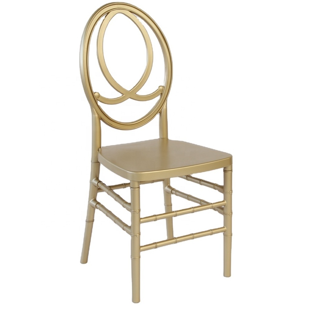 Gold Color Hotel Banquet Event Party Rental Wedding Dining Infinity Phoenix Chair