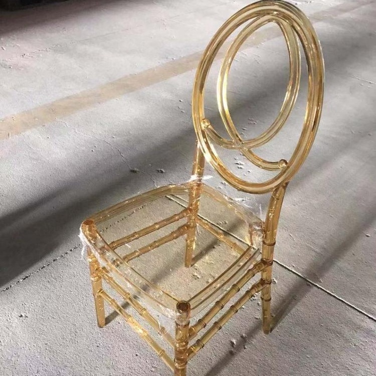 Clear Wholesale Resin Amber Polycarbanate Phoenix Wedding Chair