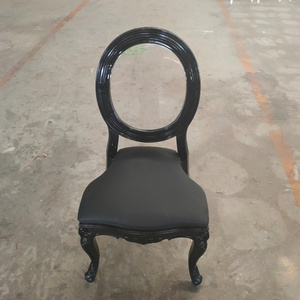 Black Color Stackable Plastic PP Wedding Event Party Rental Dining Ghost Chair