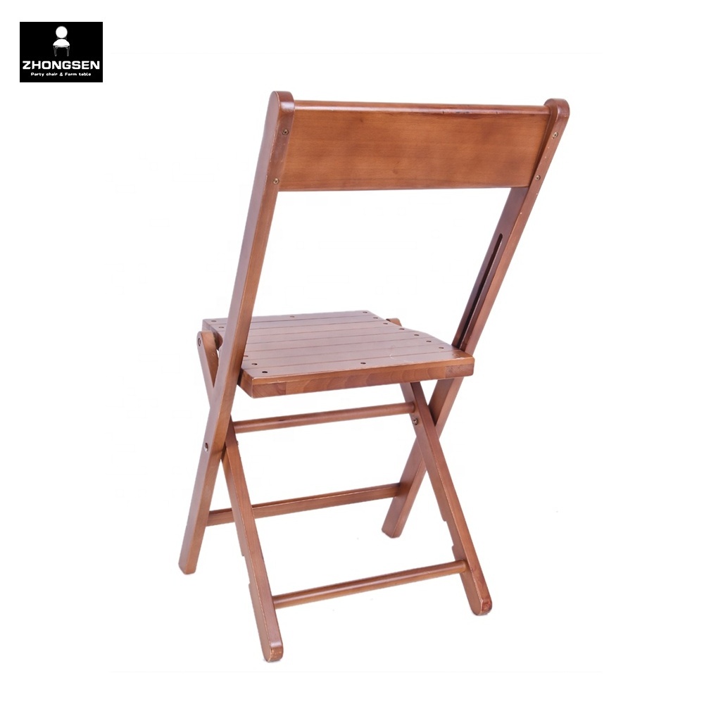 Foldable Wooden Banquet Folding Chairs for Outdoor Dining