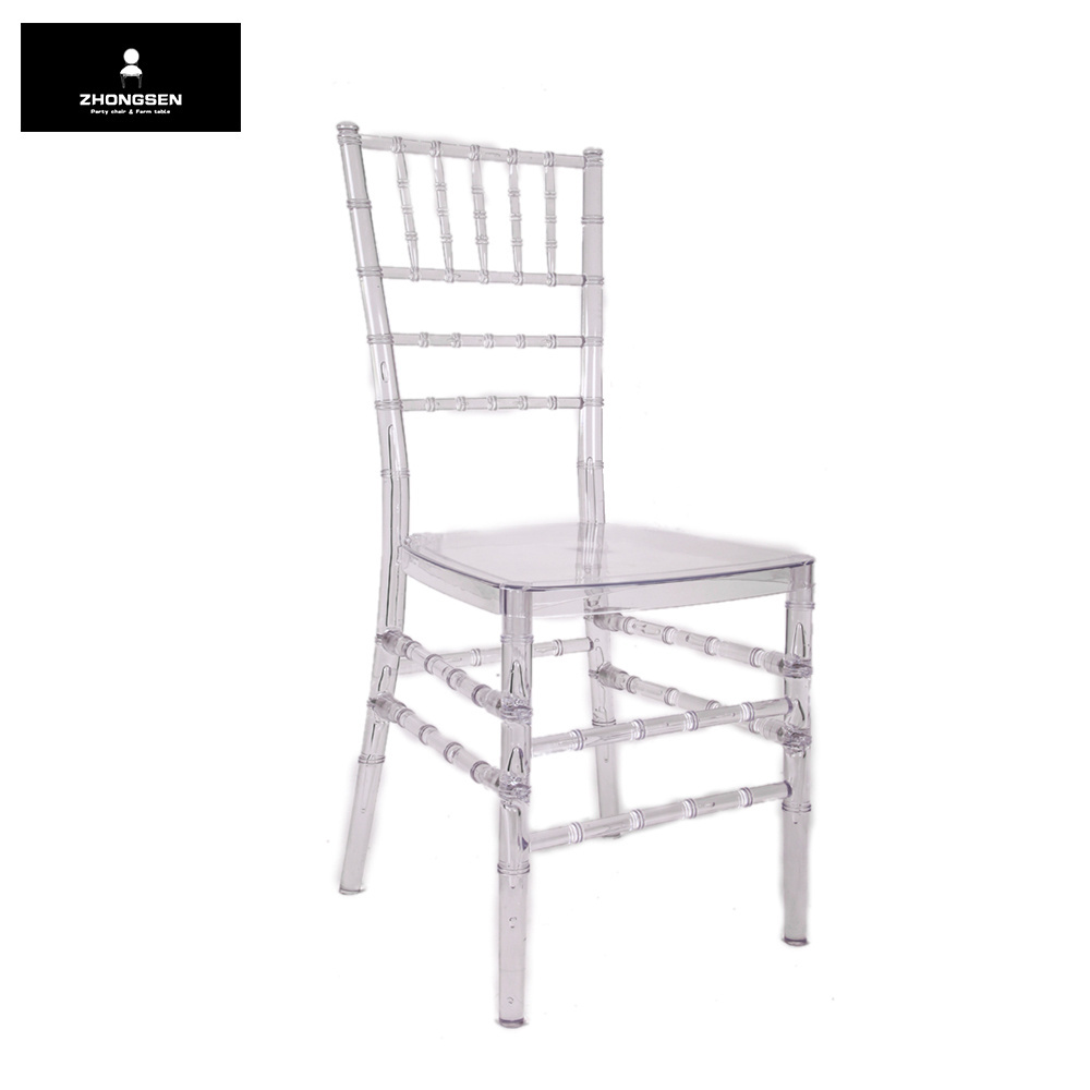 Wholesale Plastic Clear Chiavari Chairs for Boutique Bistro