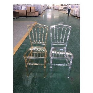 Wholesale Hotel Stackable Transparent Clear Chavari Tiffany Acrylic Chairs For Weddings And Banquet